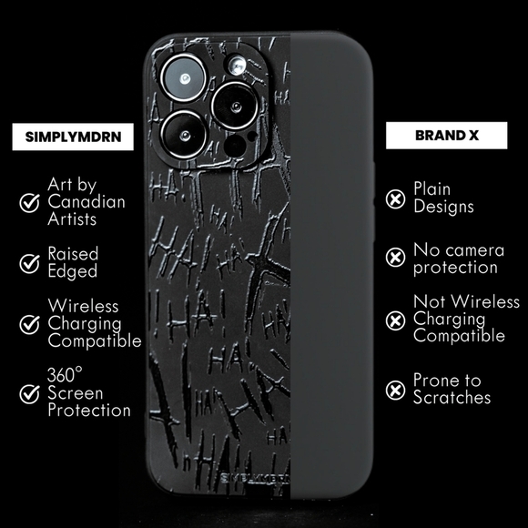 IPhone 13 Pro Max The Joker Jokester Black Haha SimplyMdrn Phone Case - Tough - Picture 5 of 12